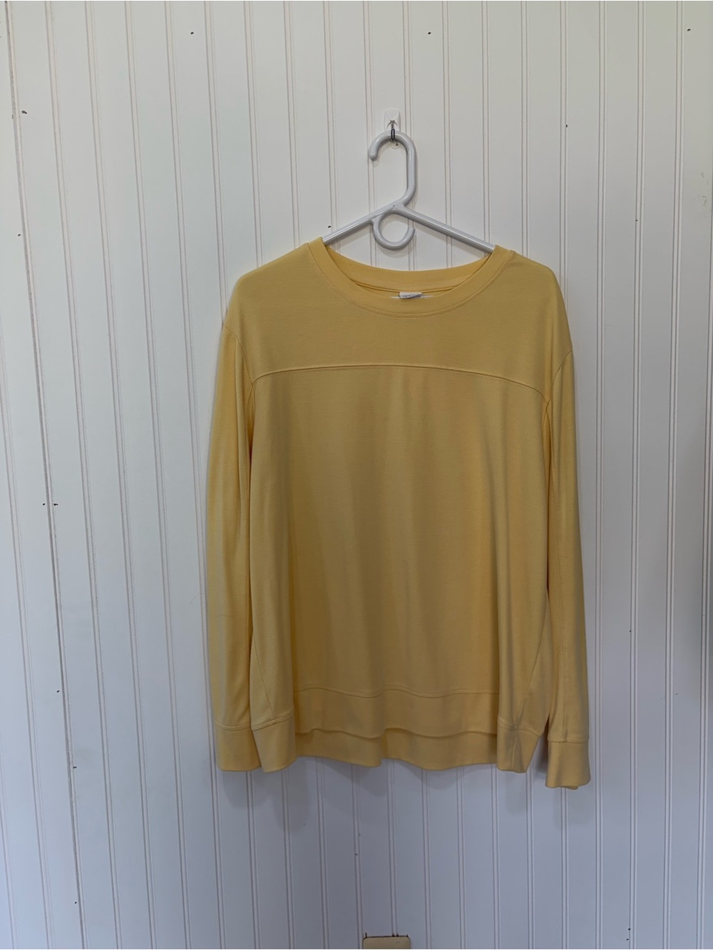 stars above Pale Yellow Long Sleeve buttery soft loungewear  Crewneck Top